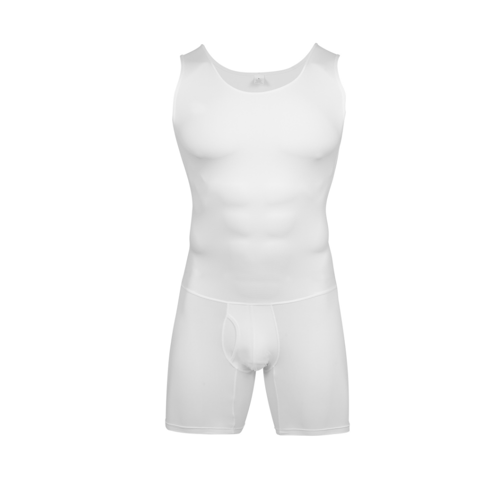 Shapewear Bodysuit Firm - 남성용 쉐이프웨어 바디수트, 복부 조절 슬리밍