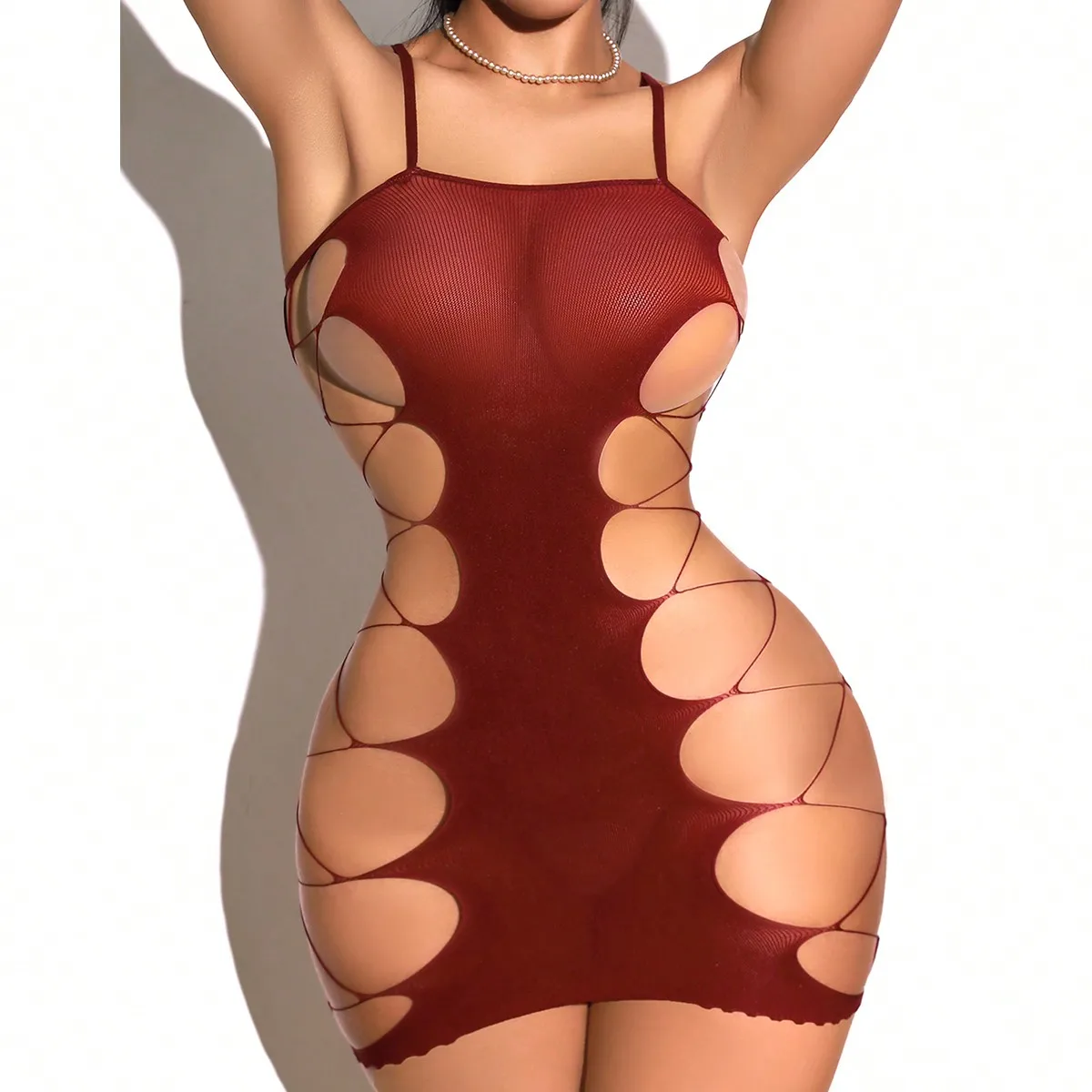 Bodystocking Fishnet - 새로운 패션 여성 바디 스타킹 망사