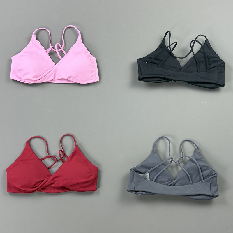 비전 여성 스포츠 브라 V넥 트위스트 프론트 얇은 스트 - Sports Bra High Impact 리뷰 및 가격