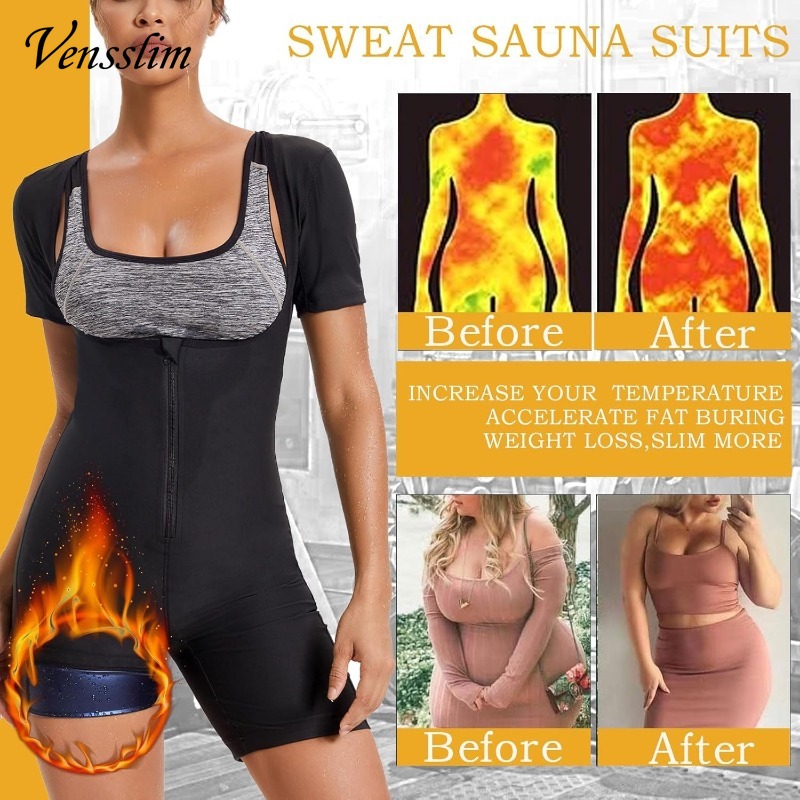 Vensslim 풀 바디 셰이퍼 사우나 스웨트 슈트 여 - Shapewear Bodysuit Firm 리뷰 및 가격